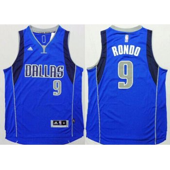 Dallas Mavericks #9 Rajon Rondo Revolution 30 Swingman 2014 New Light Blue Jersey