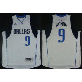 Dallas Mavericks #9 Rajon Rondo Revolution 30 Swingman 2014 New White Jersey