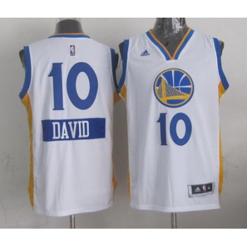 Golden State Warriors #10 David Lee Revolution 30 Swingman 2014 Christmas Day White Jersey