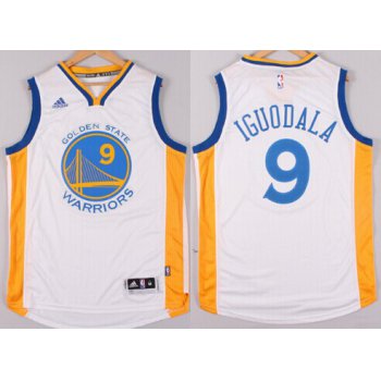 Golden State Warriors #9 Andre Iguodala Revolution 30 Swingman 2014 New White Jersey