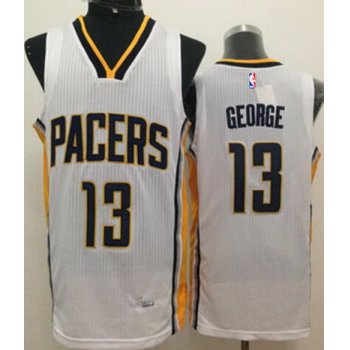 Indiana Pacers #24 Paul George Revolution 30 Swingman White Jersey