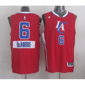 Los Angeles Clippers #6 DeAndre Jordan Revolution 30 Swingman 2014 Christmas Day Red Jersey