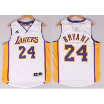 Los Angeles Lakers #24 Kobe Bryant Revolution 30 Swingman 2014 New White Jersey