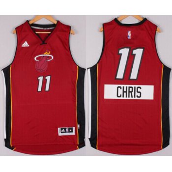 Miami Heat #11 Chris Andersen Revolution 30 Swingman 2014 Christmas Day Red Jersey