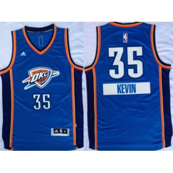 Oklahoma City Thunder #35 Kevin Durant Revolution 30 Swingman 2014 Christmas Day Blue Jersey