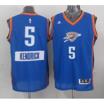 Oklahoma City Thunder #5 Kendrick Perkins 2014 Christmas Day Blue Jersey