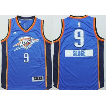 Oklahoma City Thunder #9 Serge Ibaka Revolution 30 Swingman 2014 Christmas Day Blue Jersey