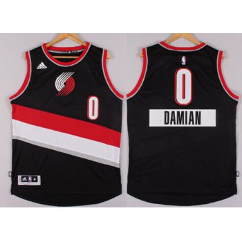 Portland Trail Blazers #0 Damian Lillard Revolution 30 Swingman 2014 Christmas Day Black Jersey