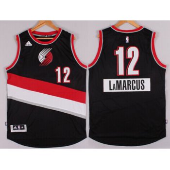 Portland Trail Blazers #12 LaMarcus Aldridge Revolution 30 Swingman 2014 Christmas Day Black Jersey