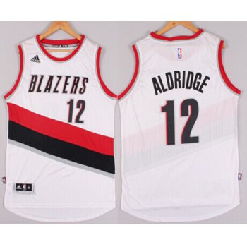 Portland Trail Blazers #12 LaMarcus Aldridge Revolution 30 Swingman 2014 New White Jersey