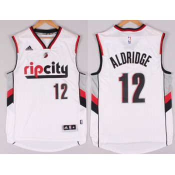 Portland Trail Blazers #12 LaMarcus Aldridge Rip City Revolution 30 Swingman 2014 New White Jersey