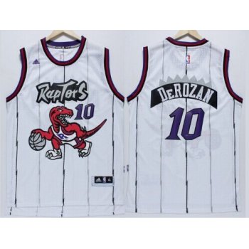 Toronto Raptors #10 Demar DeRozan Hardwood Classic White Swingman Jersey