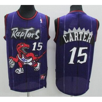 Toronto Raptors #15 Vince Carter Hardwood Classic Purple Swingman Jersey