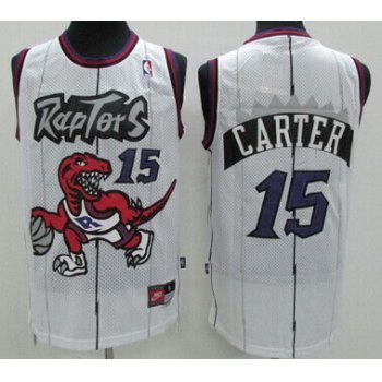 Toronto Raptors #15 Vince Carter Hardwood Classic White Swingman Jersey