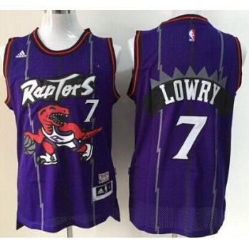 Toronto Raptors #7 Kyle Lowry Hardwood Classic Purple Swingman Jersey