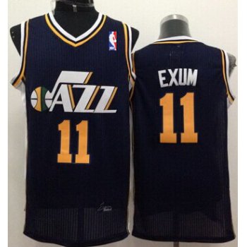 Utah Jazz #11 Dante Exum Navy Blue Swingman Jersey