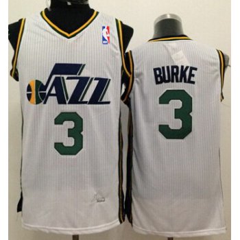 Utah Jazz #3 Trey Burke White Swingman Jersey