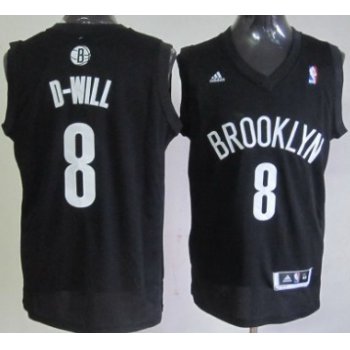 Brooklyn Nets #8 D-Will Nickname Black Swingman Jersey