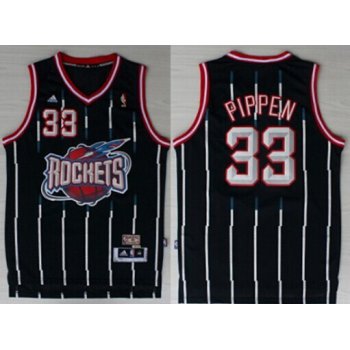 Houston Rockets #33 Scottie Pippen ABA Hardwood Classic Swingman Navy Blue Jersey