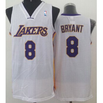 Los Angeles Lakers #8 Kobe Bryant White Swingman Jersey