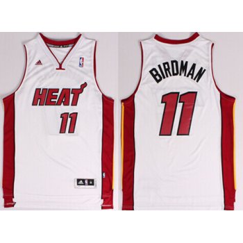 Miami Heat Blank #11 Birdman Nickname White Swingman Jersey