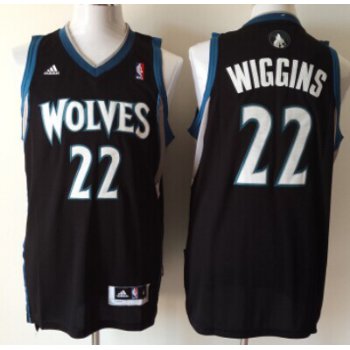 Minnesota Timberwolves #22 Andrew Wiggins Revolution 30 Swingman Black Jersey