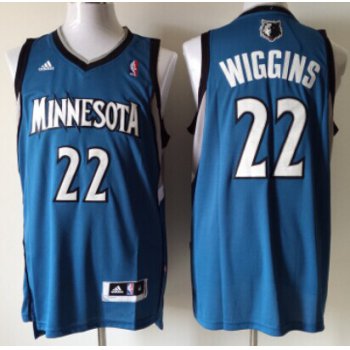 Minnesota Timberwolves #22 Andrew Wiggins Revolution 30 Swingman Blue Jersey