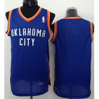 Oklahoma City Thunder Blank Blue Swingman Jersey