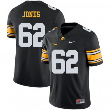 Iowa Hawkeyes 62 Cal Jones Black College Football Jersey