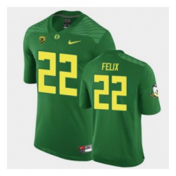 Men Oregon Ducks Darrian Felix Replica Green Game Football Jersey