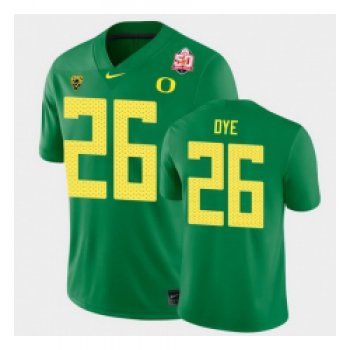 Men Oregon Ducks Travis Dye 2021 Fiesta Bowl Green Game Jersey 0A