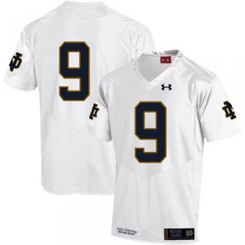 Men's Notre Dame #9 Jaylon Smith White 2020 College Football Jersey