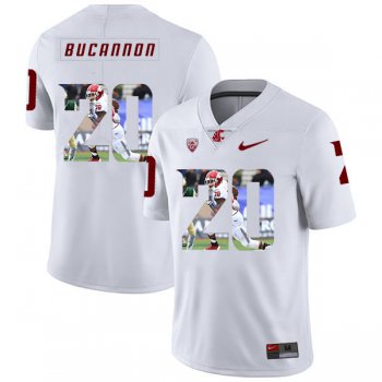 Washington State Cougars 20 Deone Bucannon White Fashion College Football Jersey