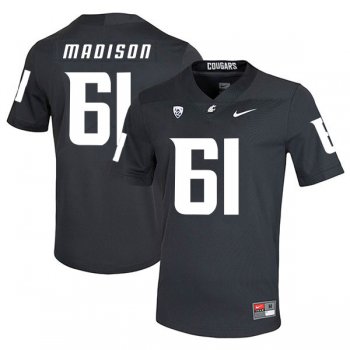 Washington State Cougars 61 Cole Madison Black College Football Jersey