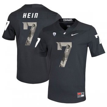 Washington State Cougars 7 Mel Hein Black Fashion College Football Jersey