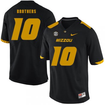 Missouri Tigers 10 Kentrell Brothers Black Nike College Football Jersey