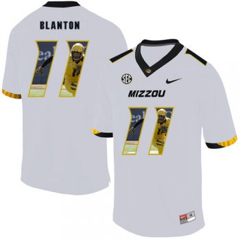 Missouri Tigers 11 Kendall Blanton White Nike Fashion College Football Jersey