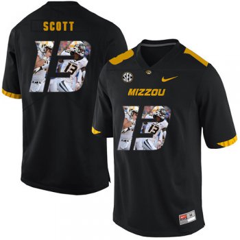 Missouri Tigers 13 Kam Scott Black Nike Fashion College Football Jersey