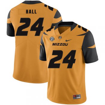 Missouri Tigers 24 Terez Hall Gold Nike College Football Jersey