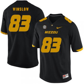 Missouri Tigers 83 Kellen Winslow Black Nike College Football Jersey