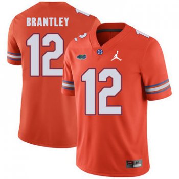 Florida Gators 12 John Brantley Orange College Football Jersey