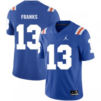 Florida Gators 13 Feleipe Franks Blue Throwback College Football Jersey