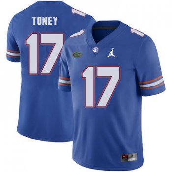 Florida Gators 17 Kadarius Toney Blue College Football Jersey