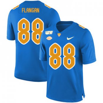 Pittsburgh Panthers 88 Matt Flanagan Blue 150th Anniversary Patch Nike College Football Jersey