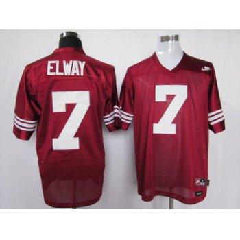 Stanford Cardinals 7 Elway Red Jerseys