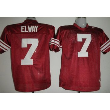 Stanford Cardinals #7 Elways Red Jersey