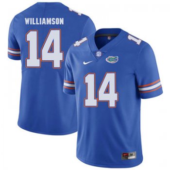 Florida Gators Royal Blue #14 Chris Williamson Football Player Performance Jersey