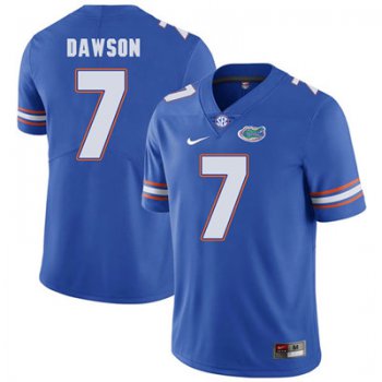 Florida Gators Royal Blue #7 Duke Dawson Football Player Performance Jersey