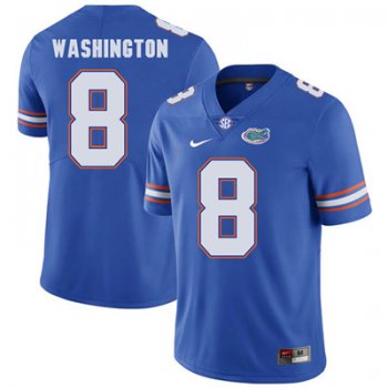 Florida Gators Royal Blue #8 Nick Washington Football Player Performance Jersey