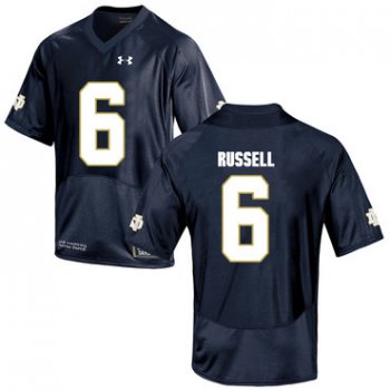 Notre Dame Fighting Irish 6 KeiVarae Russell Navy College Football Jersey